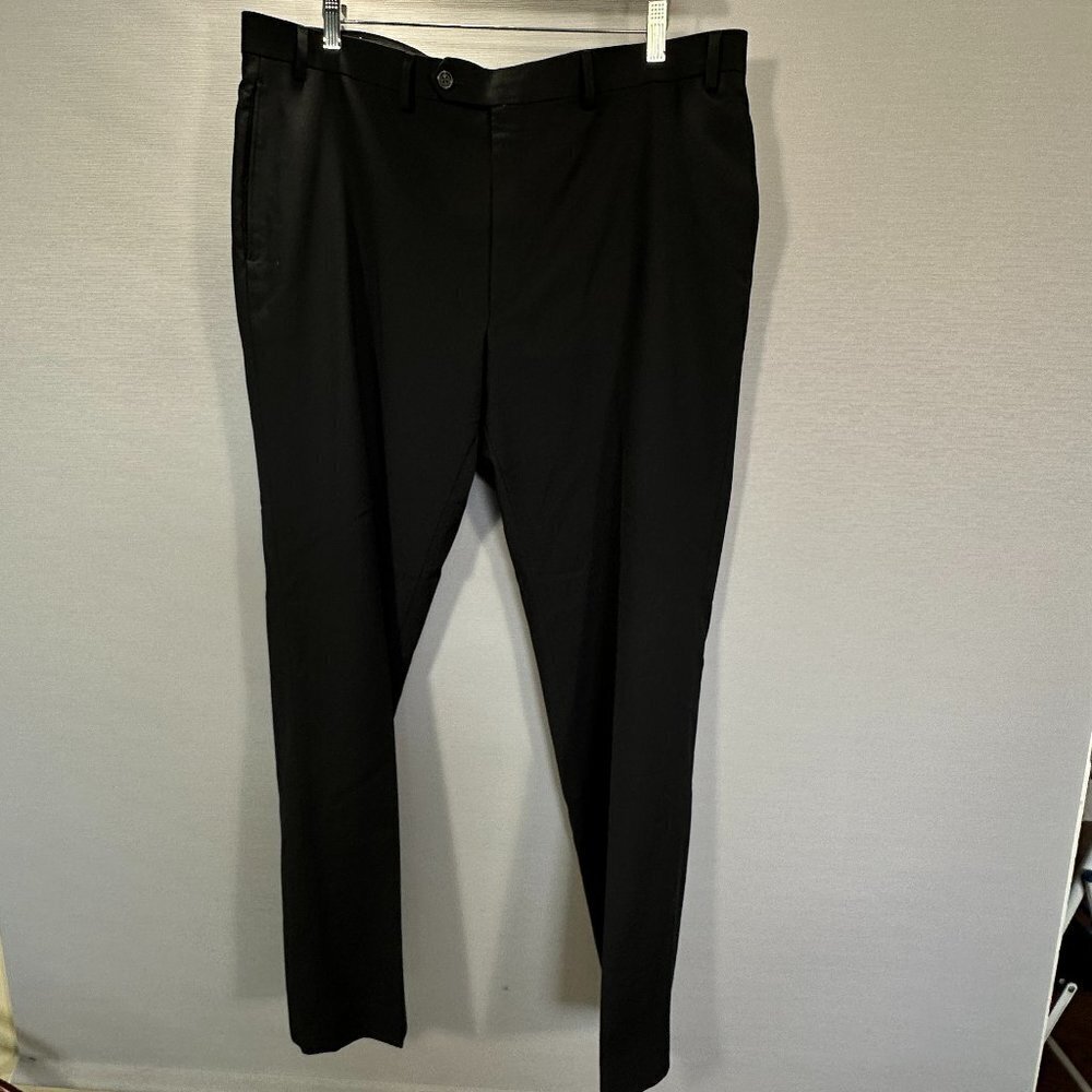 Lauren Ralph Lauren Pants Men 40 High Performance Wool Black Straight Flat Front